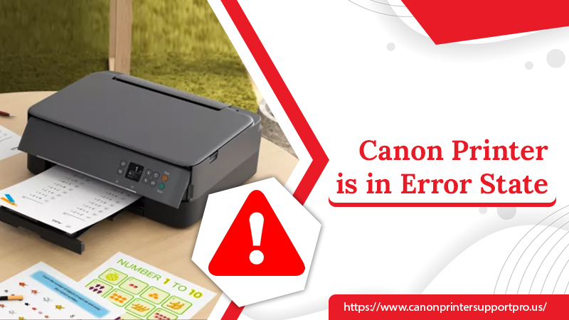 canon printer is in error state