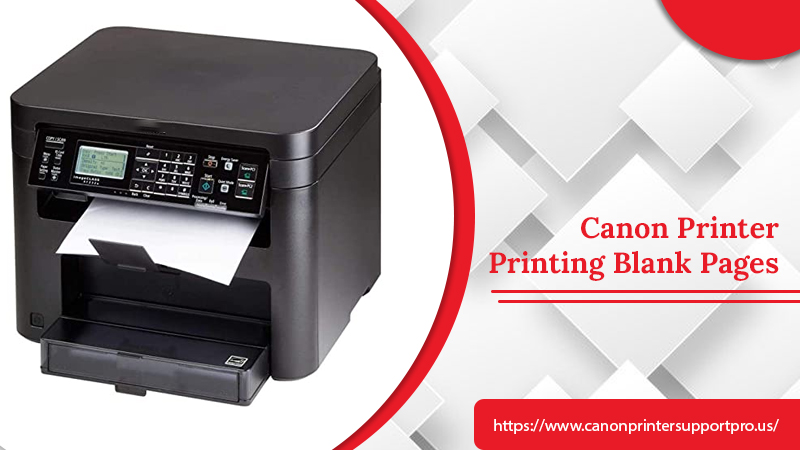 canon printer printing blank pages