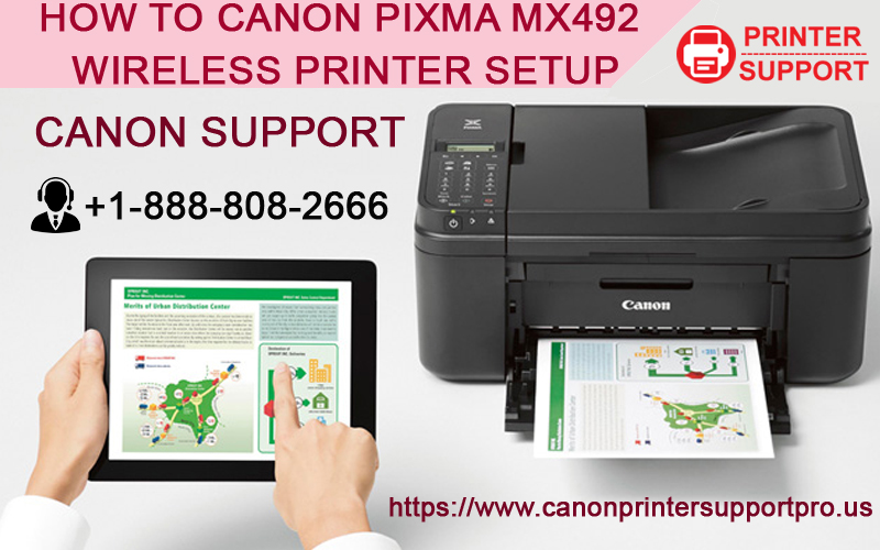 How To Canon Pixma Mx492 Wireless Printer Setup