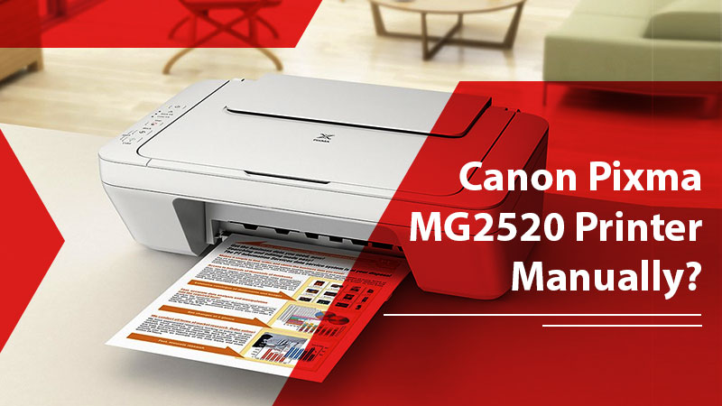 Canon Pixma MG2520 Printer Manually?
